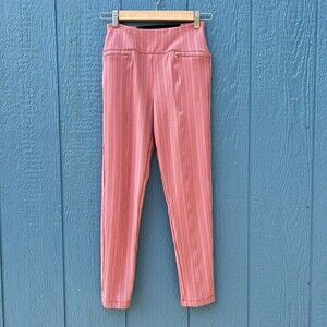 Betabrand Power-Down Skinny Seamed Front Stretchy Pant Women Size XS Terracotta